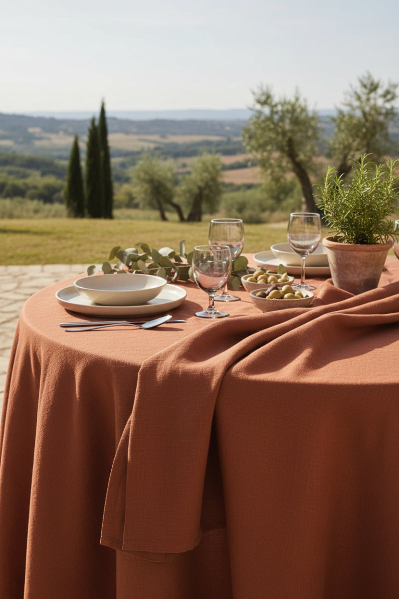 Garnier-Thiebaut Bastide Tablecloth Sienne