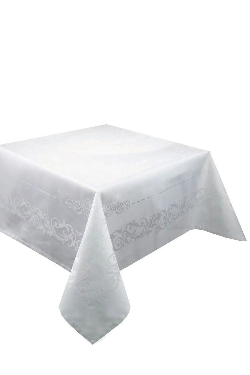 Garnier-Thiebaut Comtesse Tablecloth Blanc