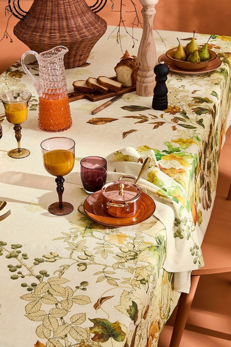 Garnier-Thiebaut Delices D'Automne Tablecloth 67"x98" Potiron