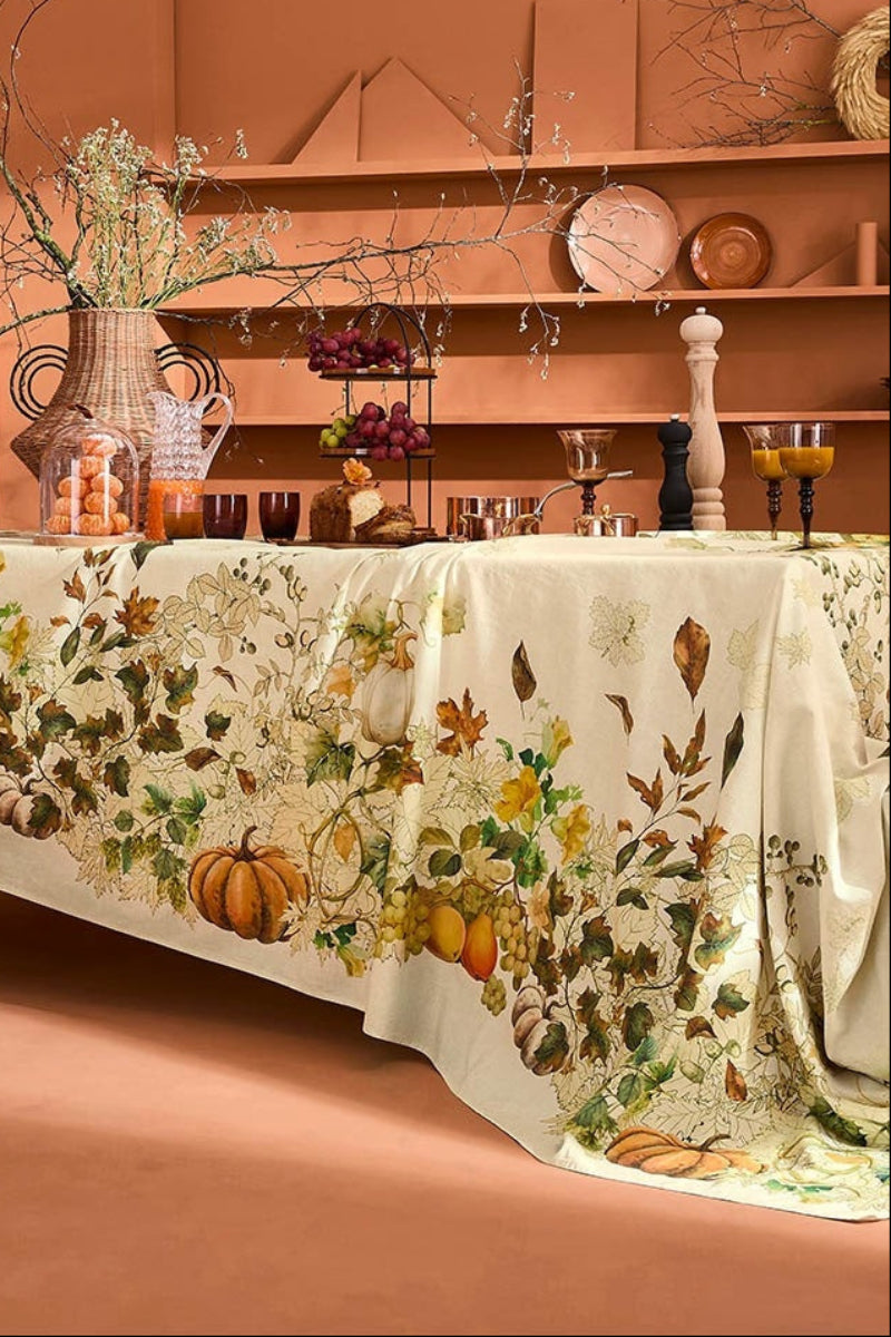 Garnier-Thiebaut Delices D'Automne Tablecloth 67"x98" Potiron