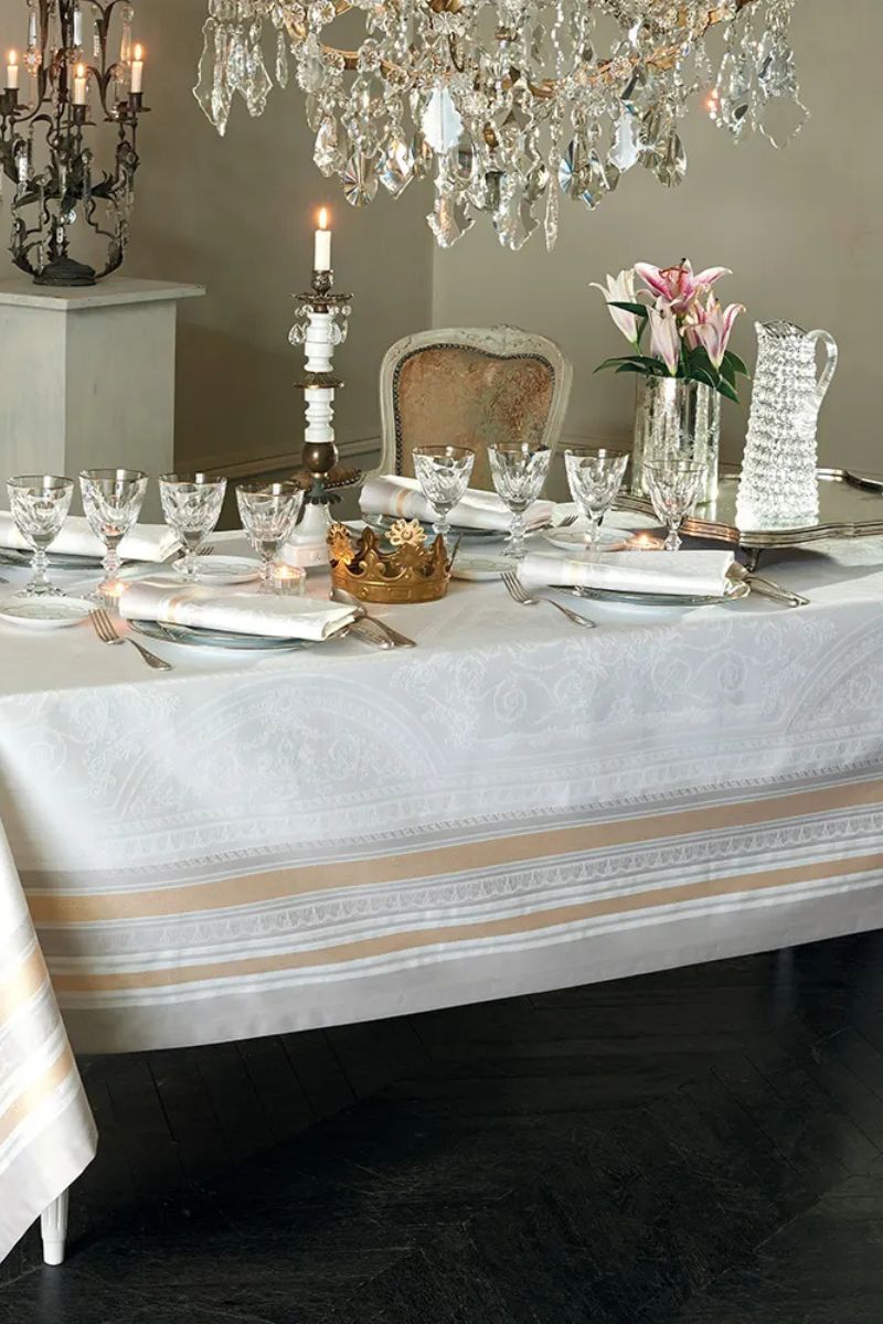 Garnier-Thiebaut Galerie Des Glaces Tablecloth Vermeil