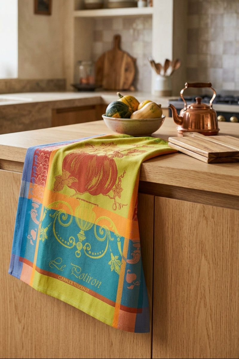 Garnier-Thiebaut Le Potiron Epice Jacquard Kitchen Towel