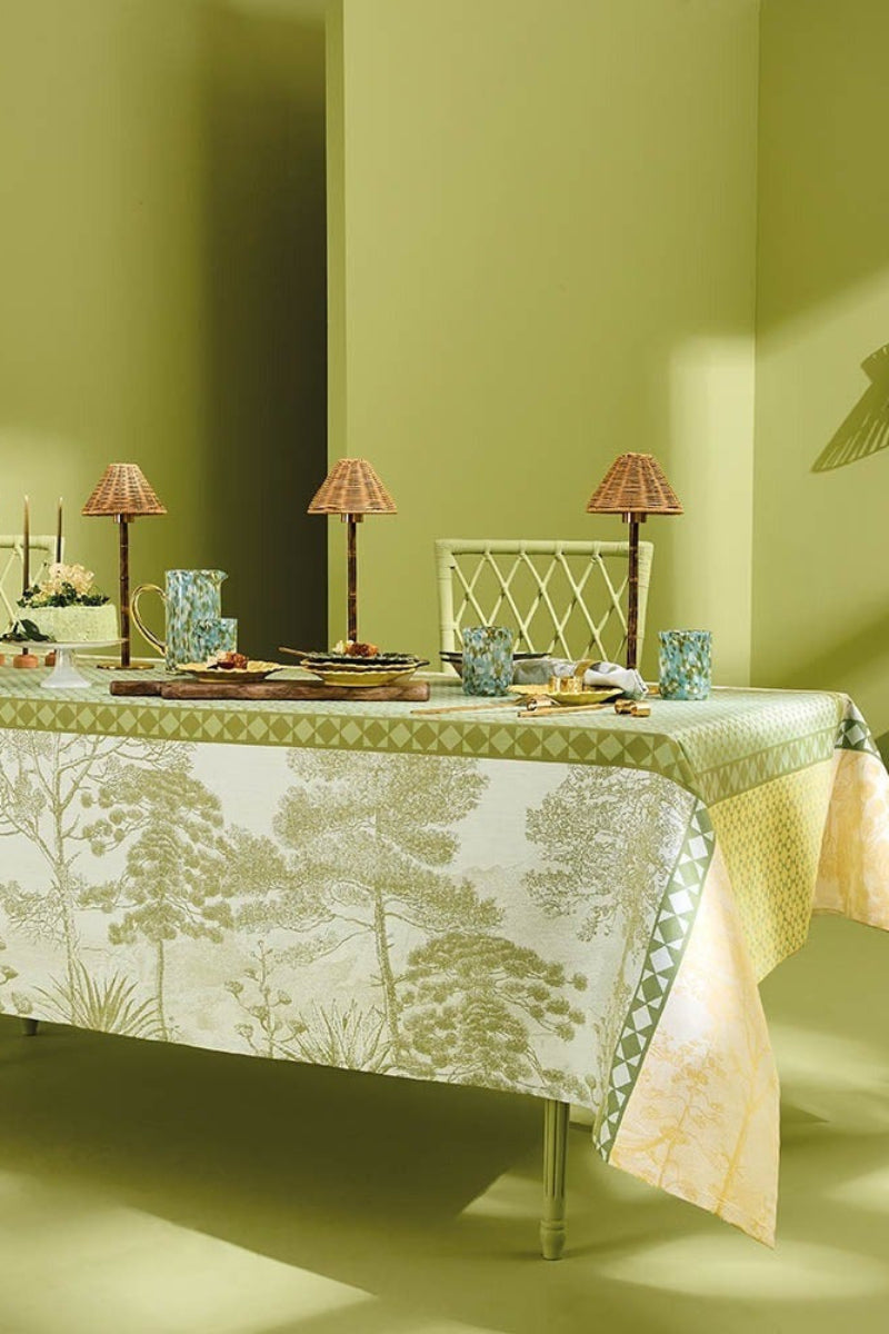 Garnier-Thiebaut Le Sud Tablecloth Vert