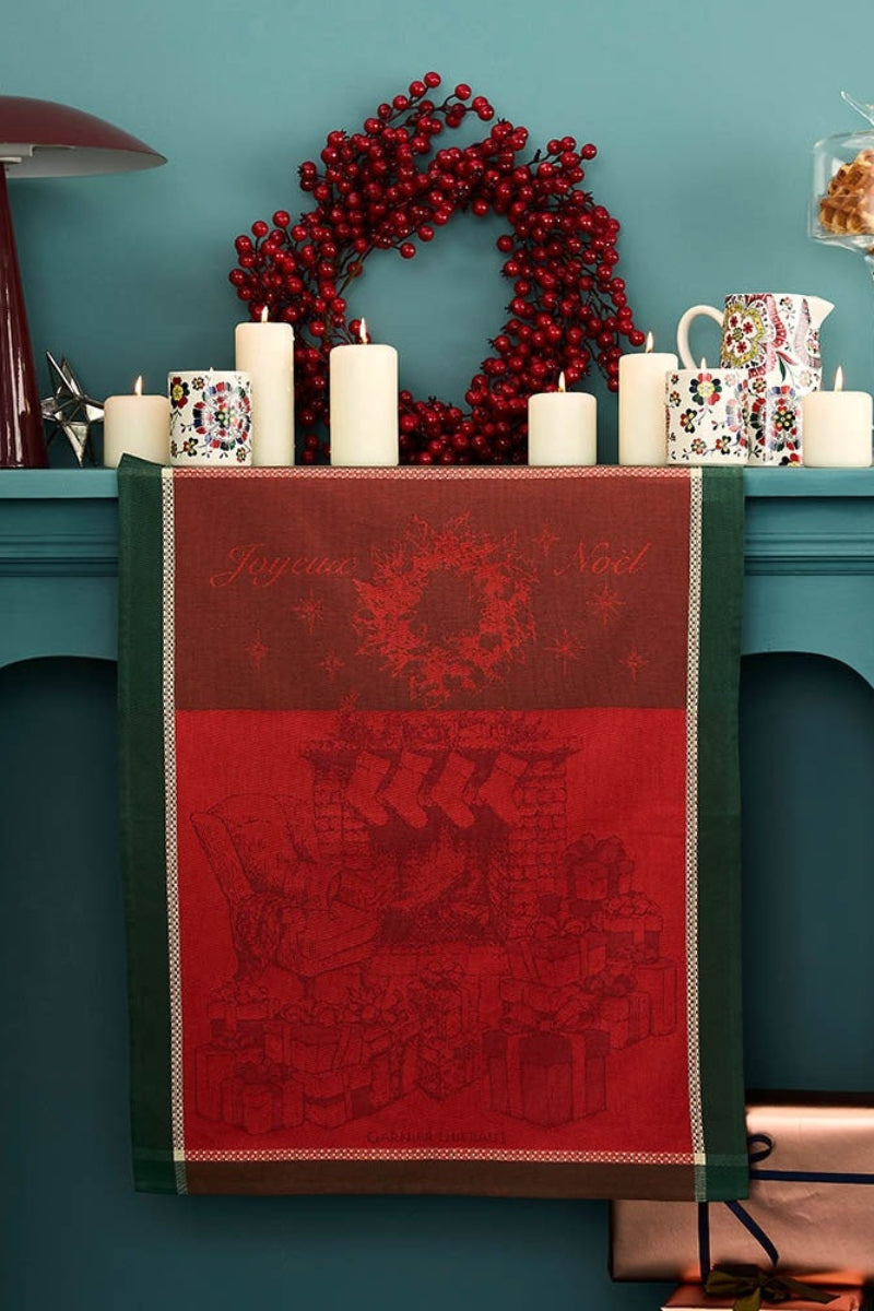 Garnier-Thiebaut Les Cadeaux De Noel Houx Jacquard Kitchen Towel