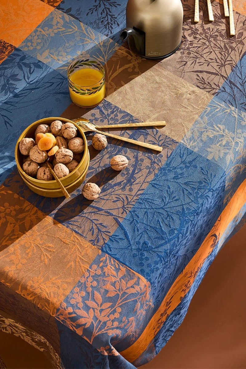 Garnier-Thiebaut Mille Branchages Tablecloth Crepuscule