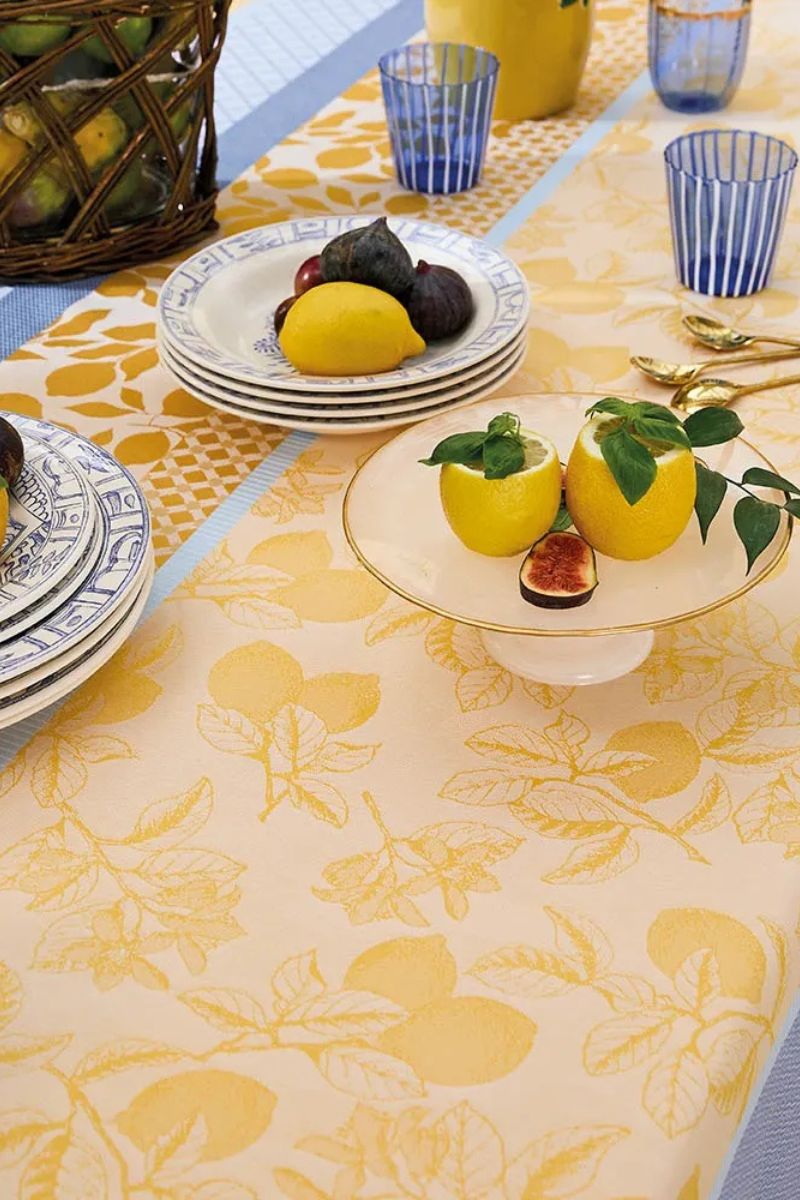 Garnier-Thiebaut Mille Citrons Tablecloth Provence