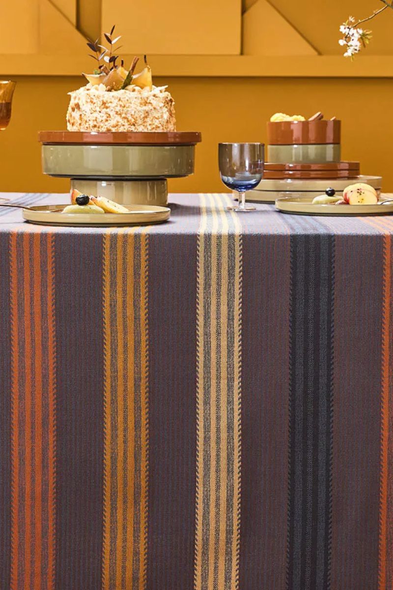 Garnier-Thiebaut Mille Bambous Tablecloth Onyx