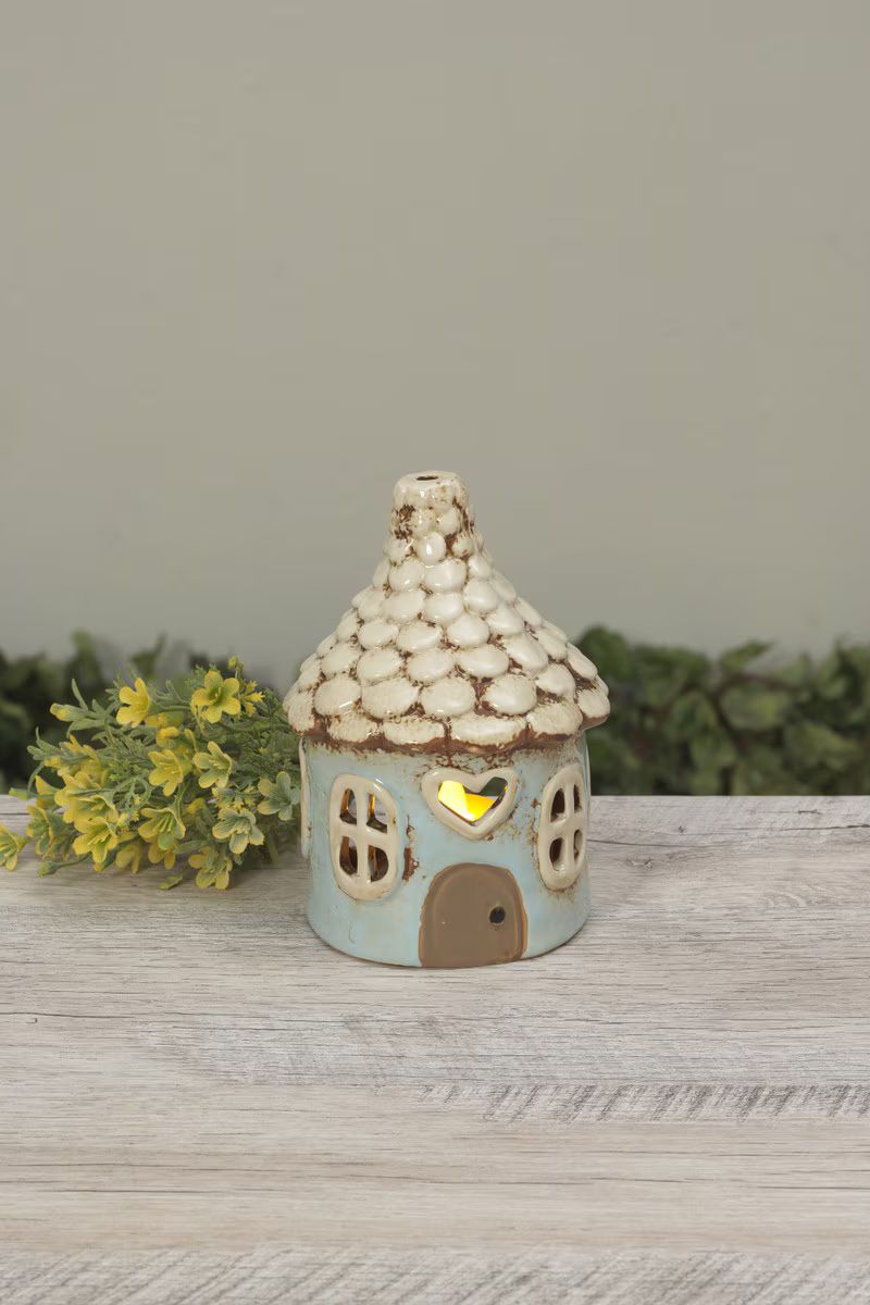 Luminary Stoneware Gnome House 5.71"