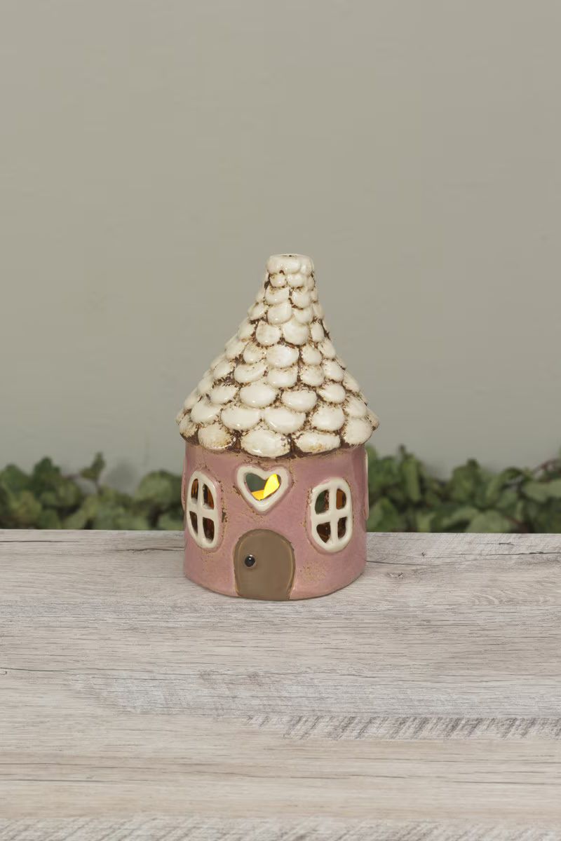 Luminary Stoneware Gnome House 6.5"