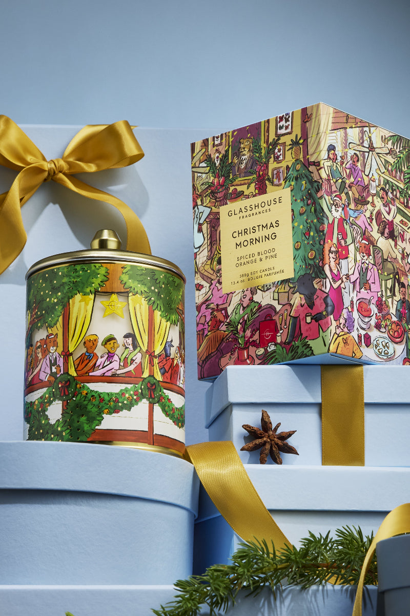 Glasshouse Fragrances Christmas Morning Candle 13.4 oz