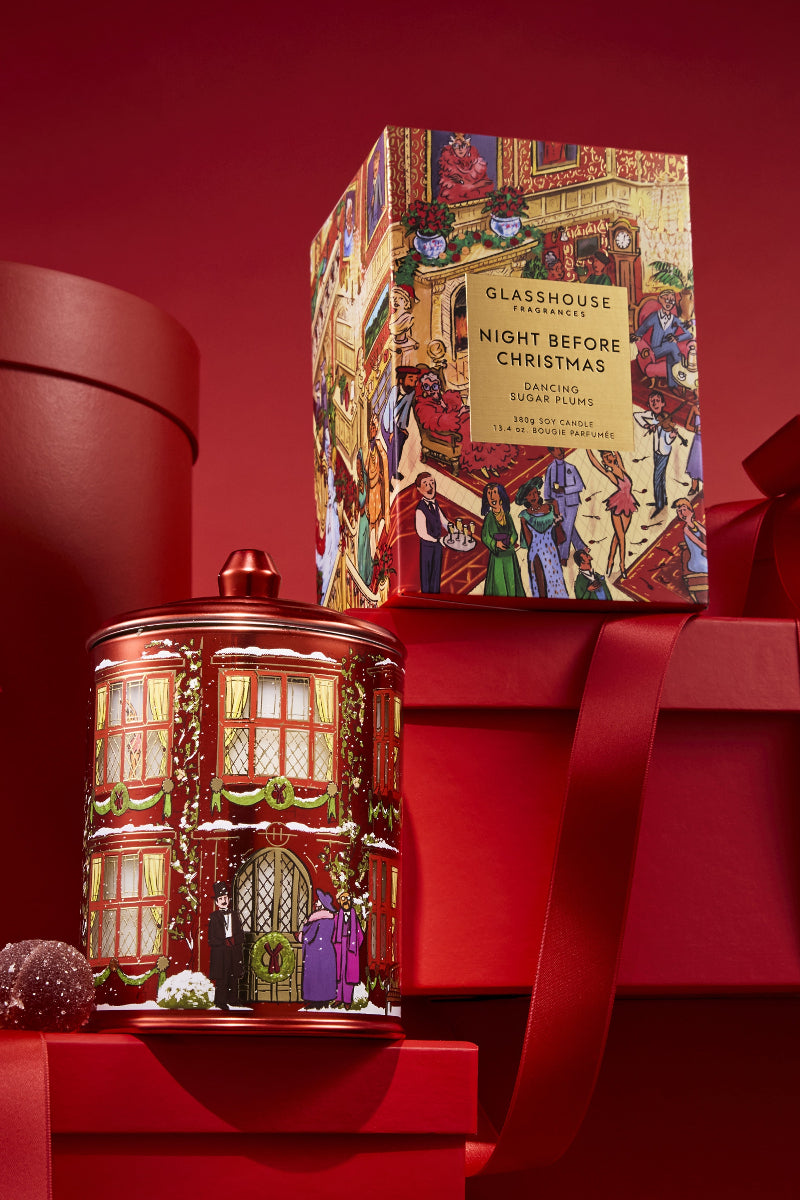 Glasshouse Fragrances Night Before Christmas Candle 13.4 oz