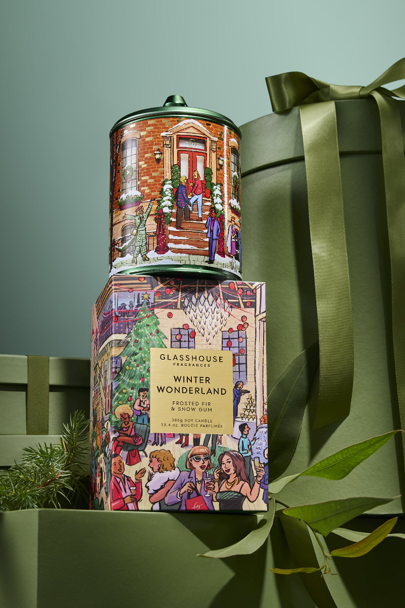 Glasshouse Fragrances Winter Wonderland Candle 13.4 oz