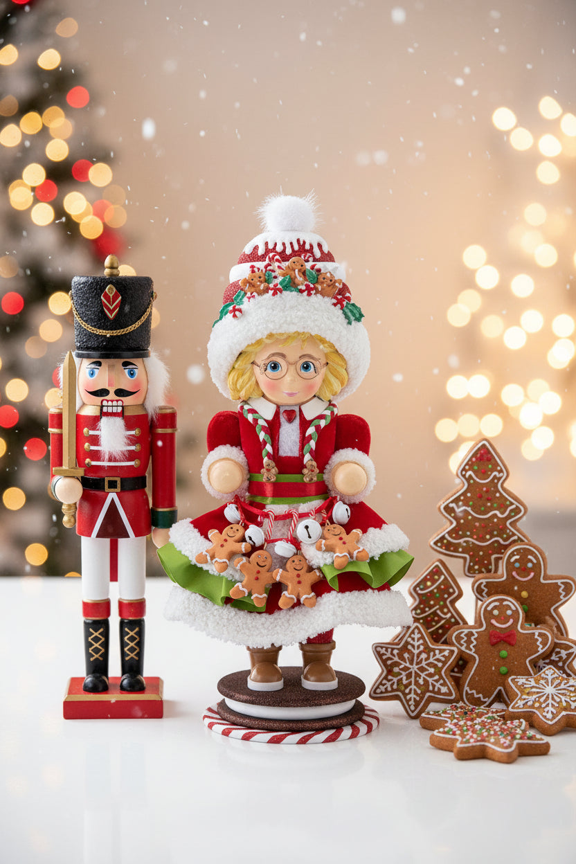 Hollywood Mrs. Claus Gingerbread Nutcracker 19.5"