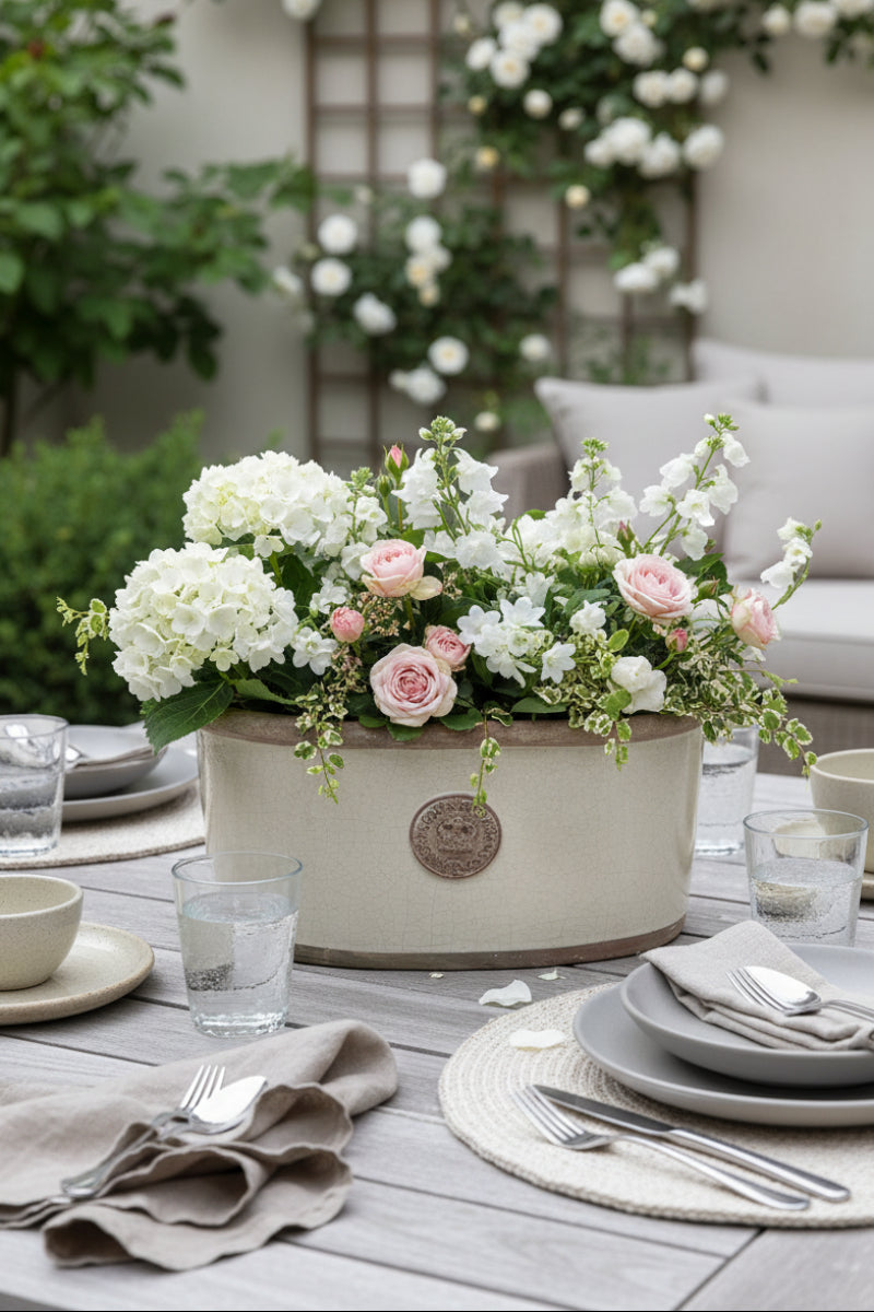 Kent Kew Oval Planter Large Ivory