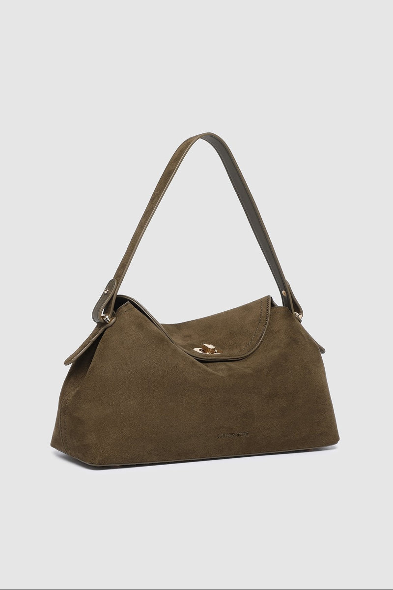 Louenhide Nicole Handbag Suede Olive