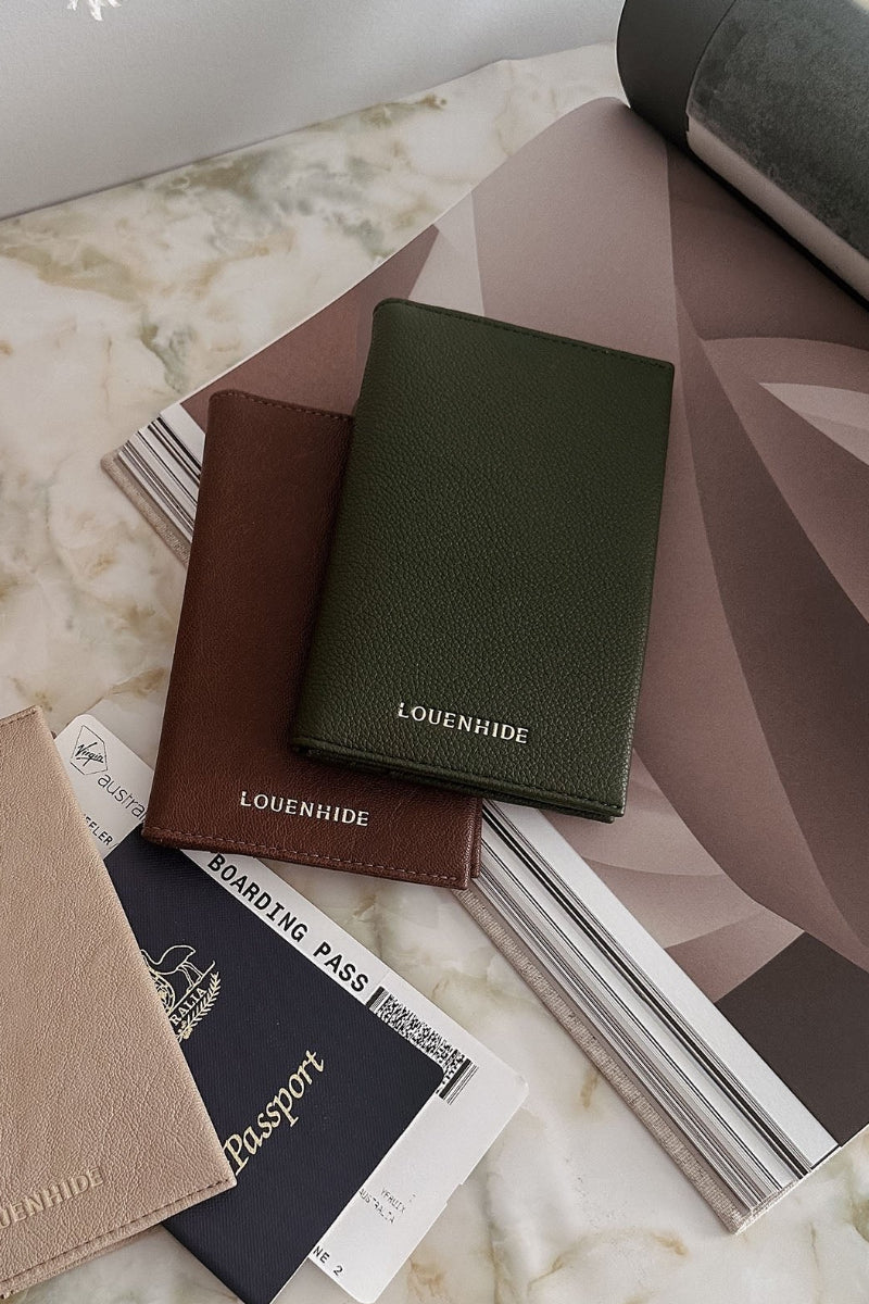 Louenhide Venice Passport Holder Olive