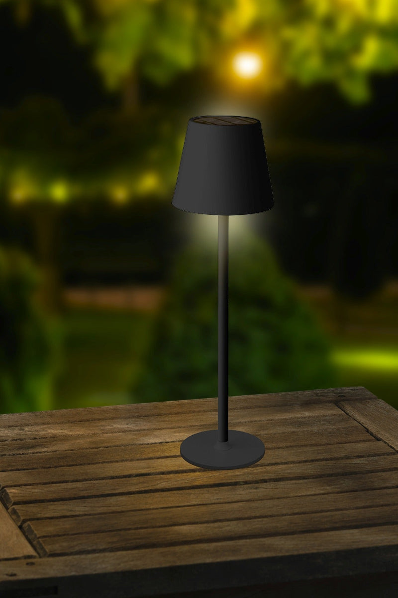 Solar Table Lamp Indoor 14.5" Steady Warm White, Cool White, Classic Warm
