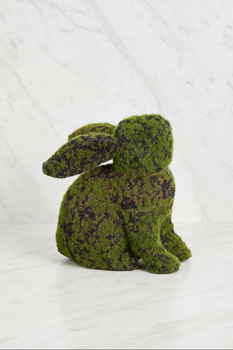 Moss Covered Bunny 8.5" Green