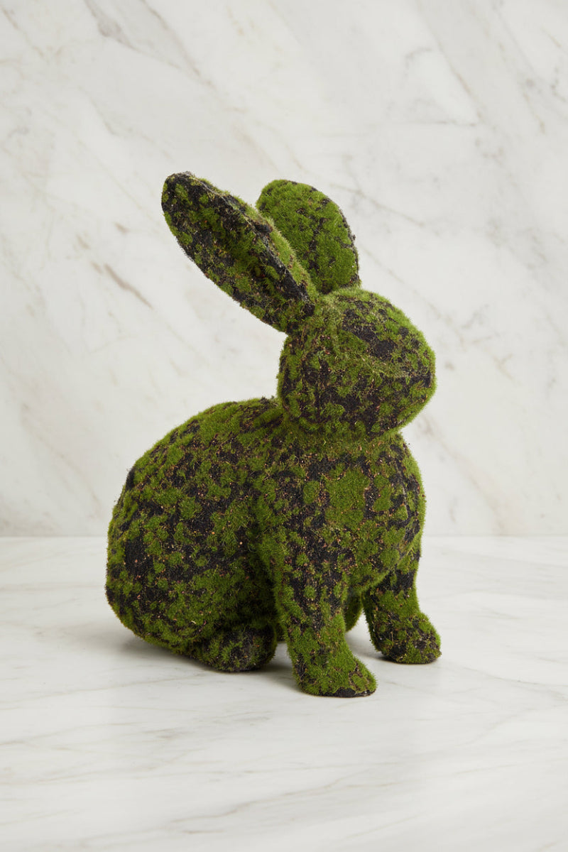 Moss Covered Bunny 11.5" Green