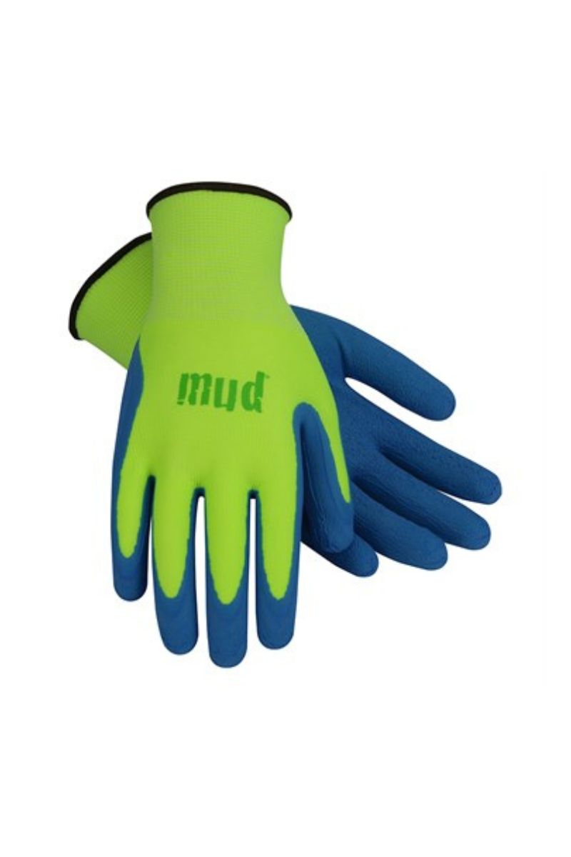 MUD Super Grip Mud Gloves Lime Green Large