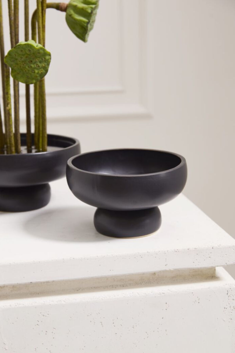 Nightingale Compote 6.25"x3.75" Black