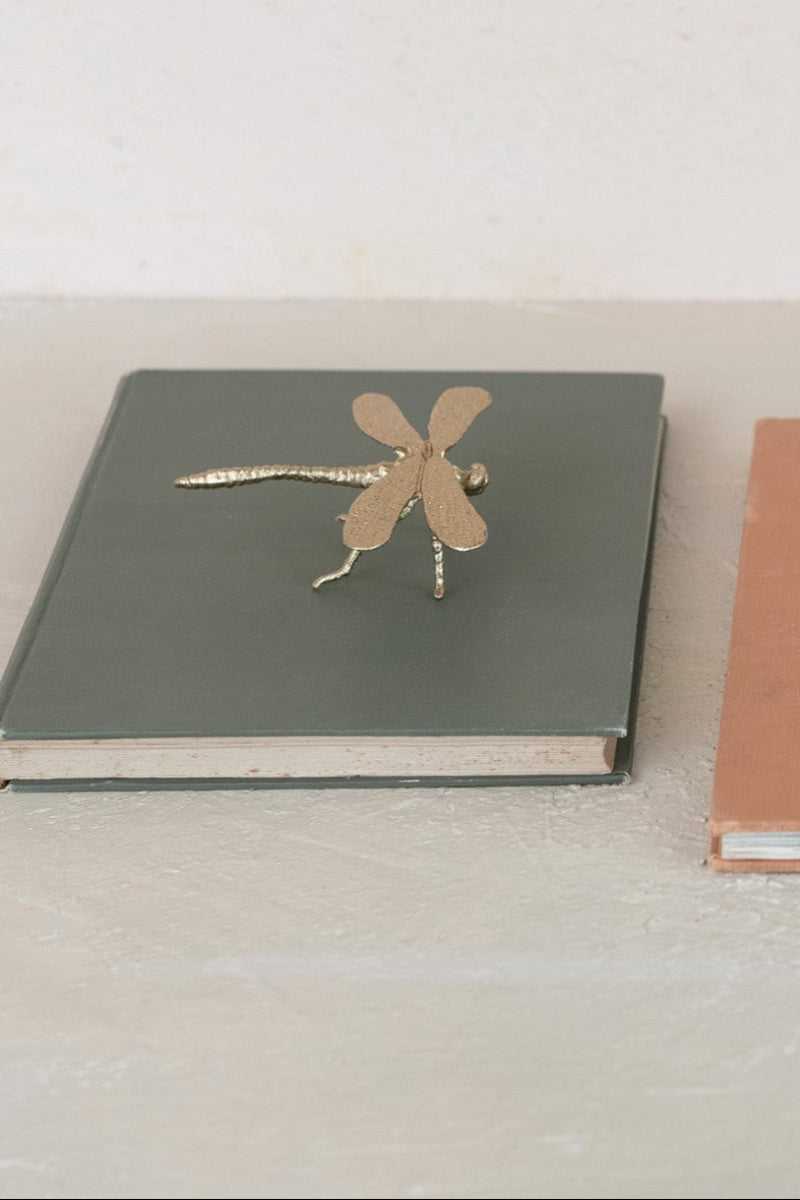 Pewter Dragonfly Gold Finish