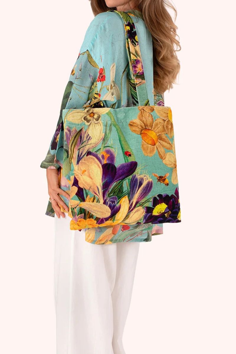 Powder Design Tote Bag Spring Flora