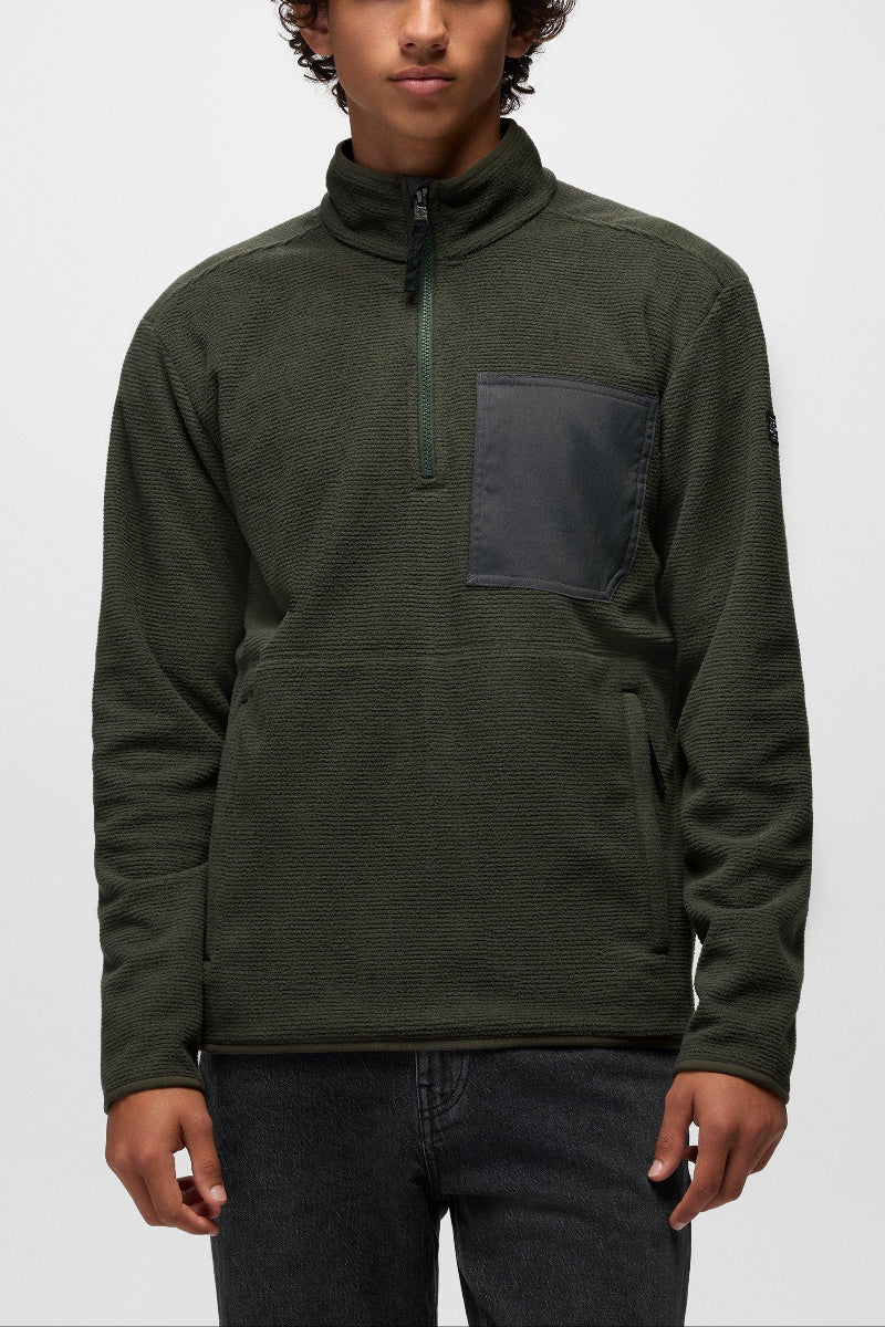 Prana Men's Stretch Zion Fleece 1/4 Zip L Spruce