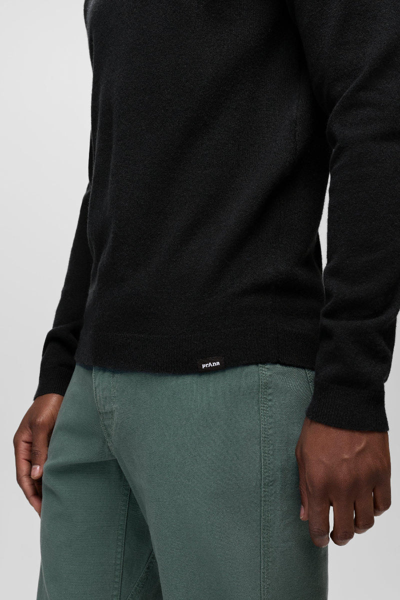 Prana Men's Three Falls Crew Sweater M Black