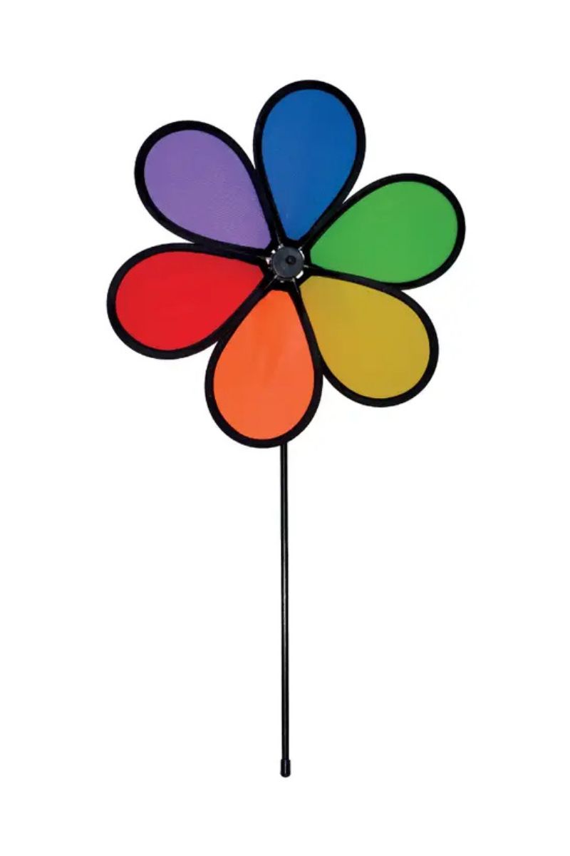 Rainbow Dazy Petal Spinner 12"