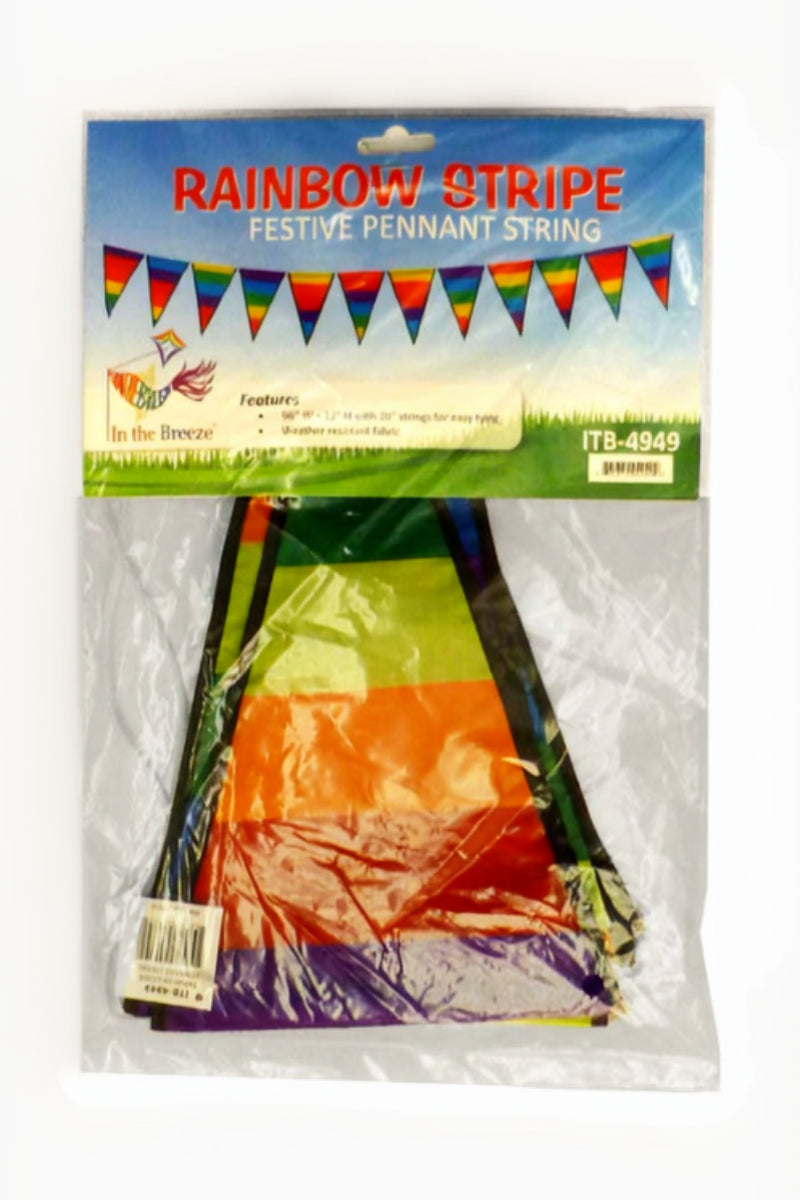 Rainbow Stripe Festive Pennant