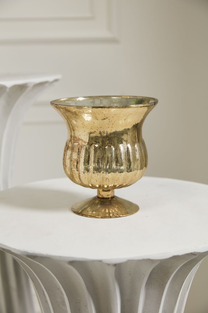 Raphael Urn 6.25"x 6.75" Gold