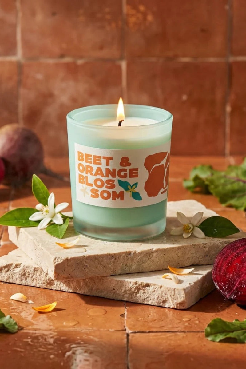 Rewined Beet & Orange Blossom Candle 10 oz