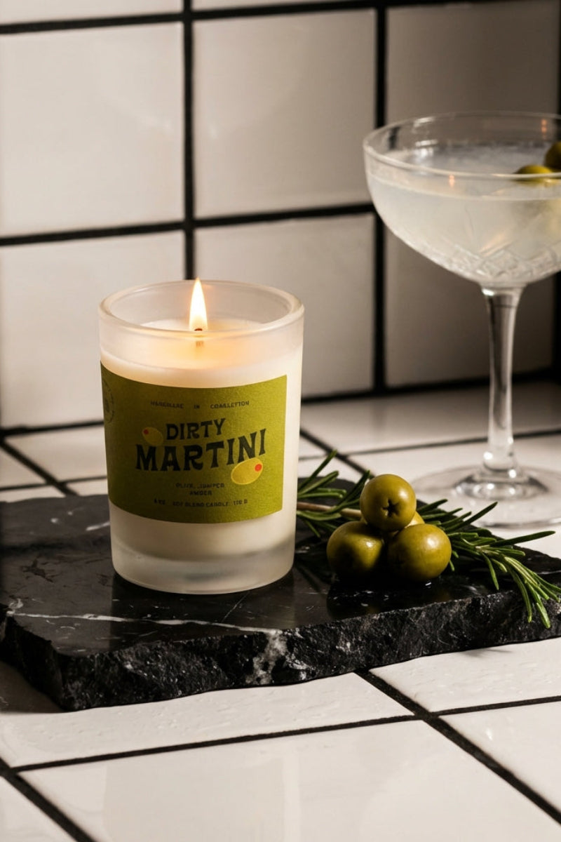 Rewined Dirty Martini Candle 6 oz