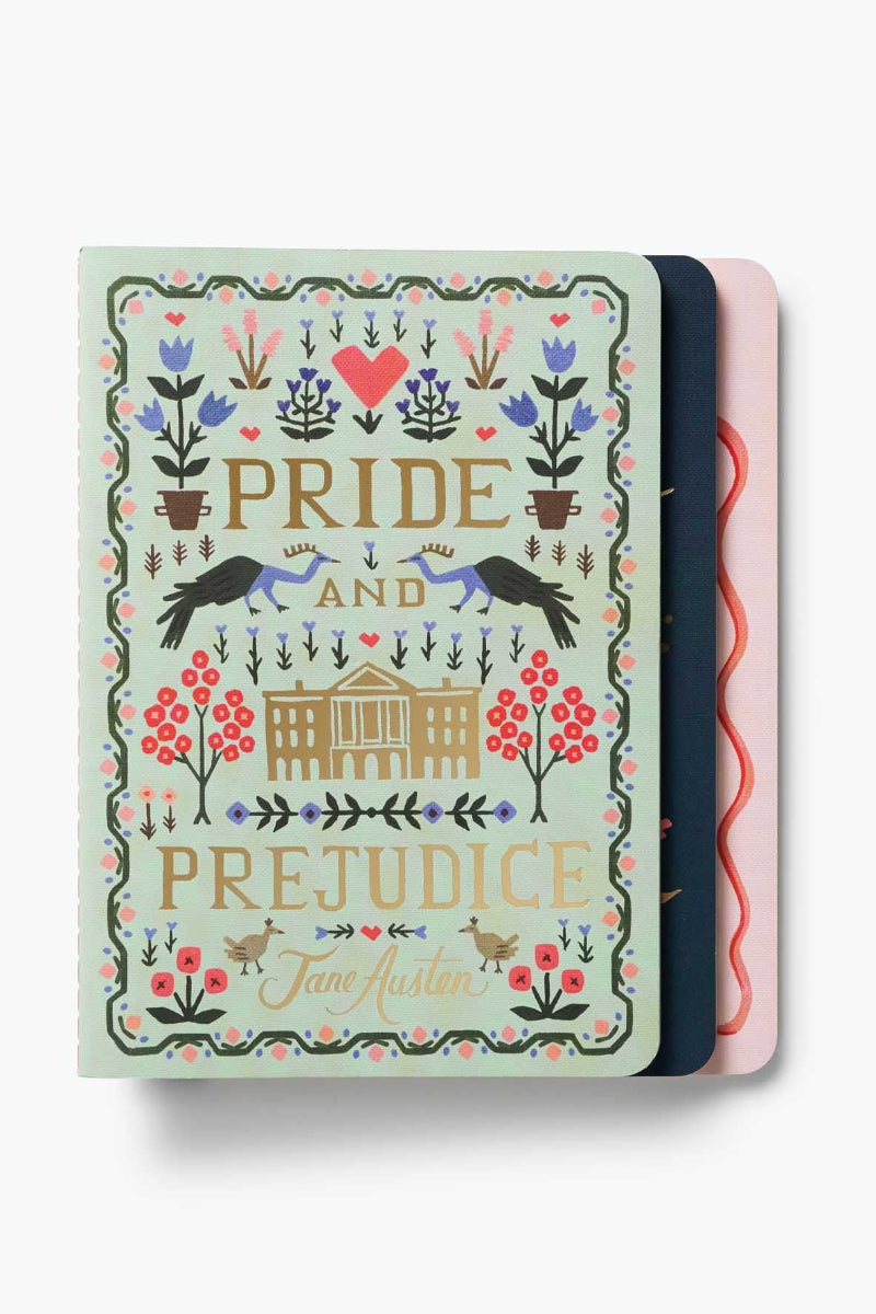 Rifle Paper Co. Jane Austen Notebooks Set of 3
