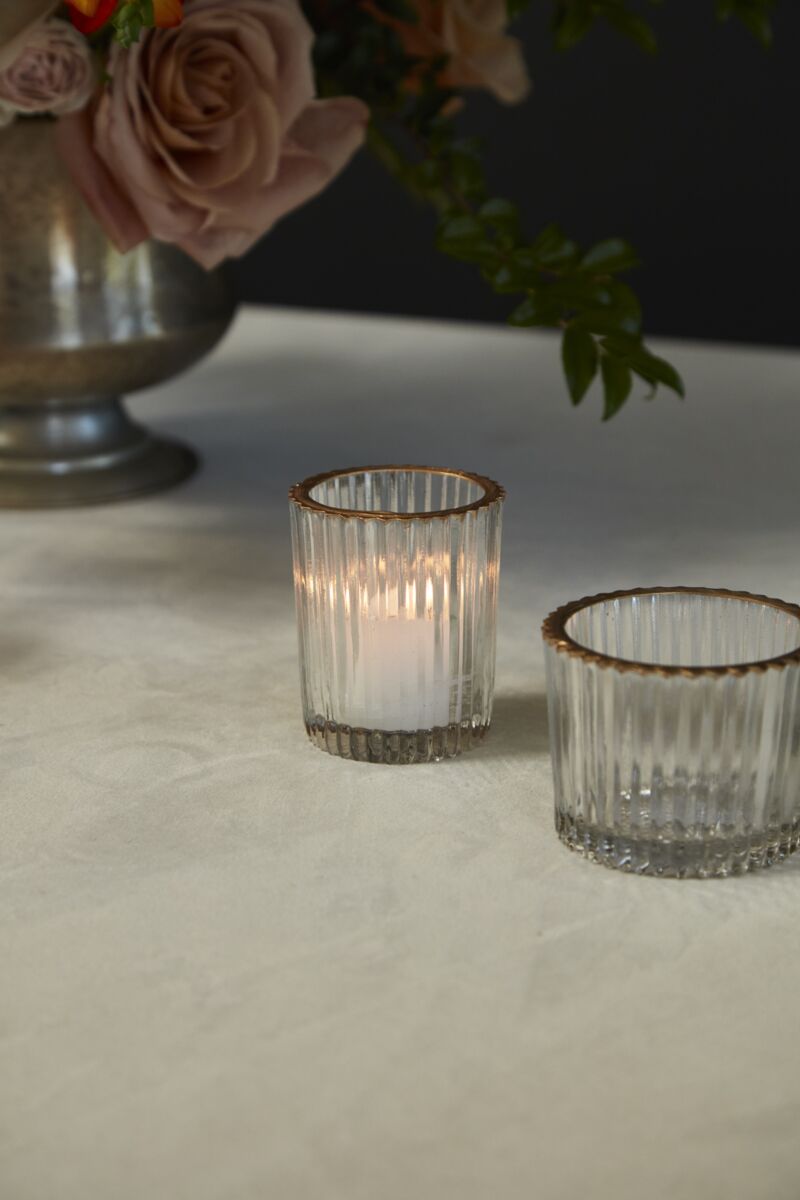 Ritzy Votive Holder 2.25"x2.75" Clear