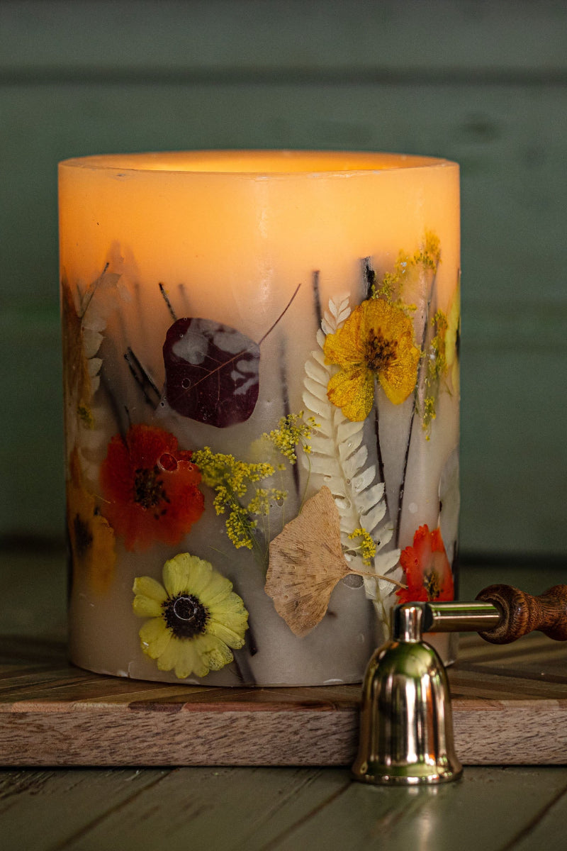 Rosy Rings Botanical Candle Honey Tobacco Small Round