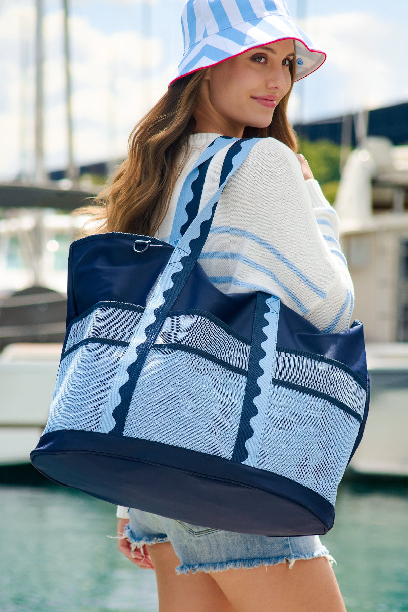 Shiraleah Camden Neoprene Tote Navy