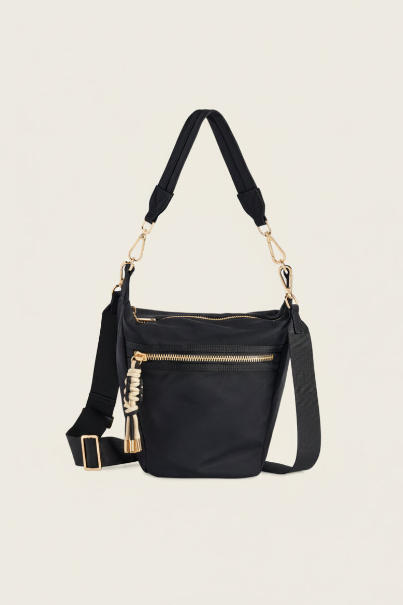 Shiraleah Jet Convertible Crossbody Black