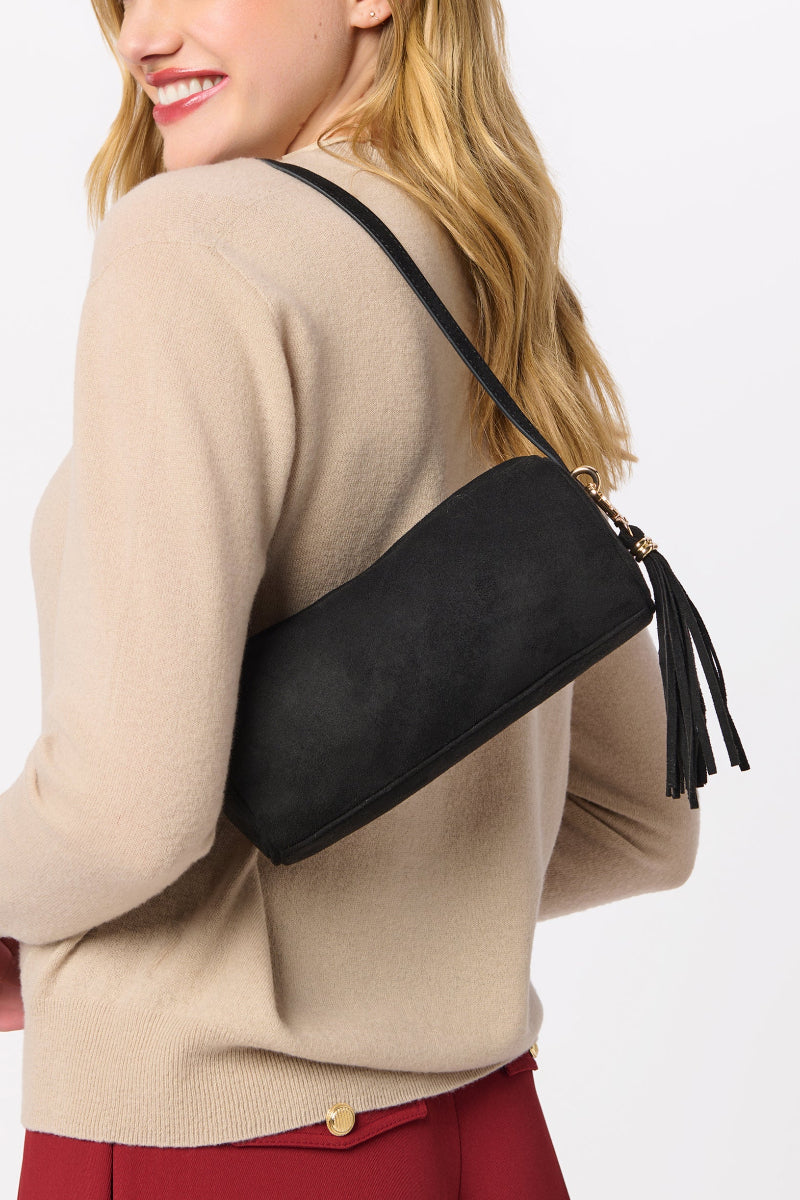 Shiraleah  Kylie Barrel Shoulder Bag Black