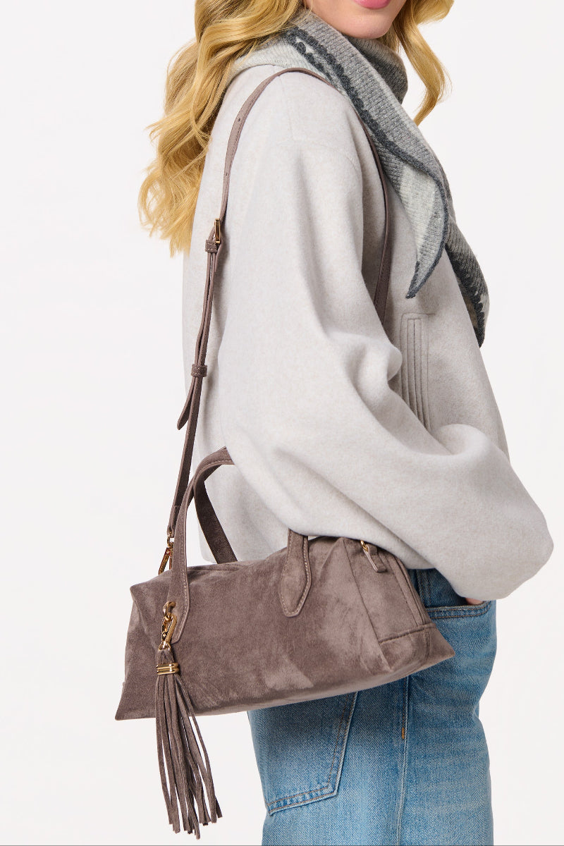 Shiraleah  Kylie Mini Bowler Bag Grey