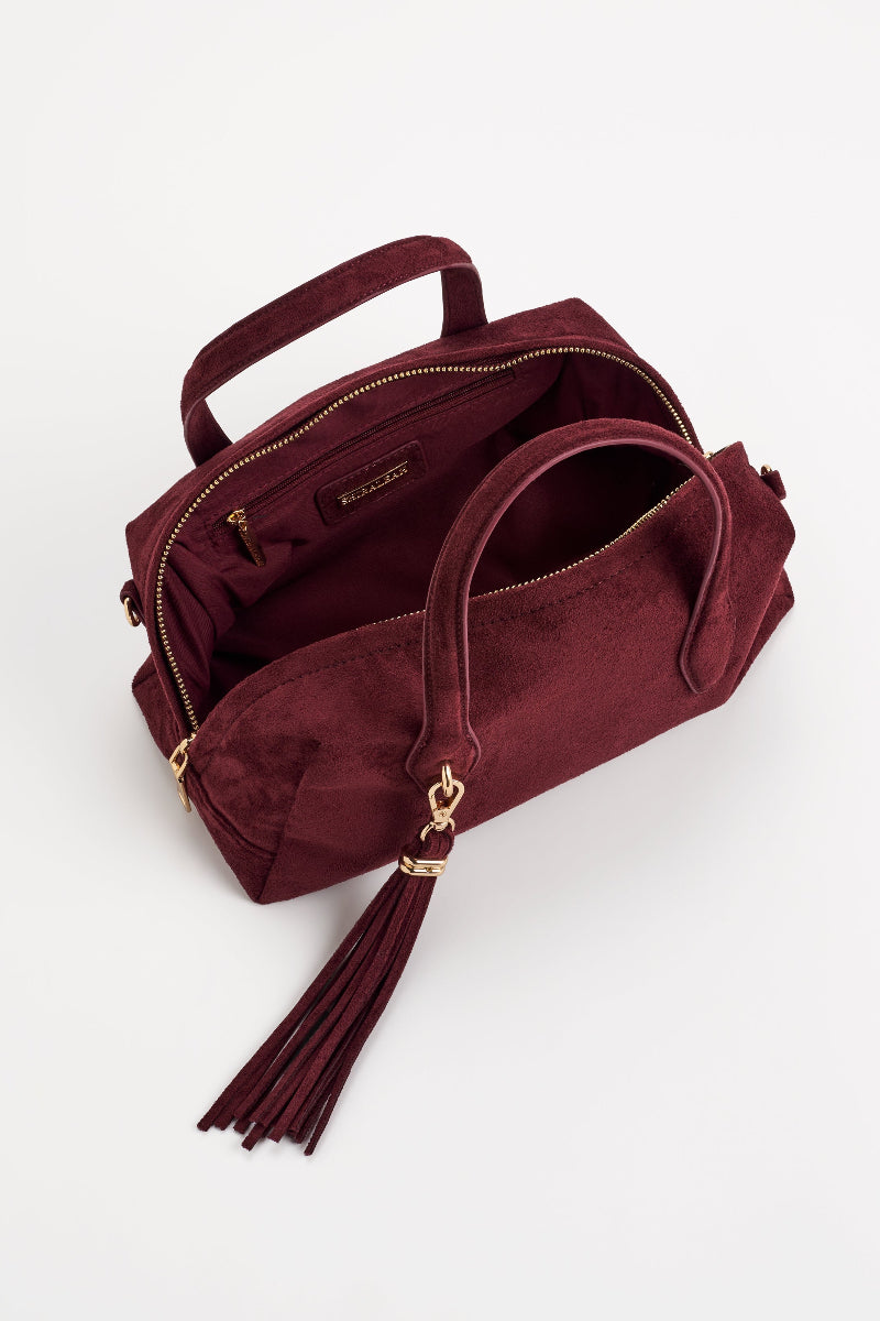 Shiraleah  Kylie Mini Bowler Bag Wine