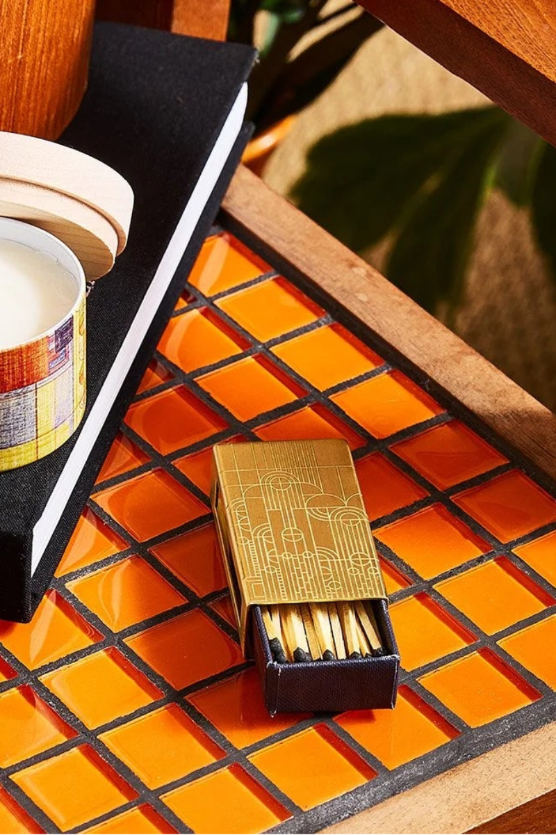 Skeem Frank Lloyd Wright Saguaro Forms Brass Matchbox