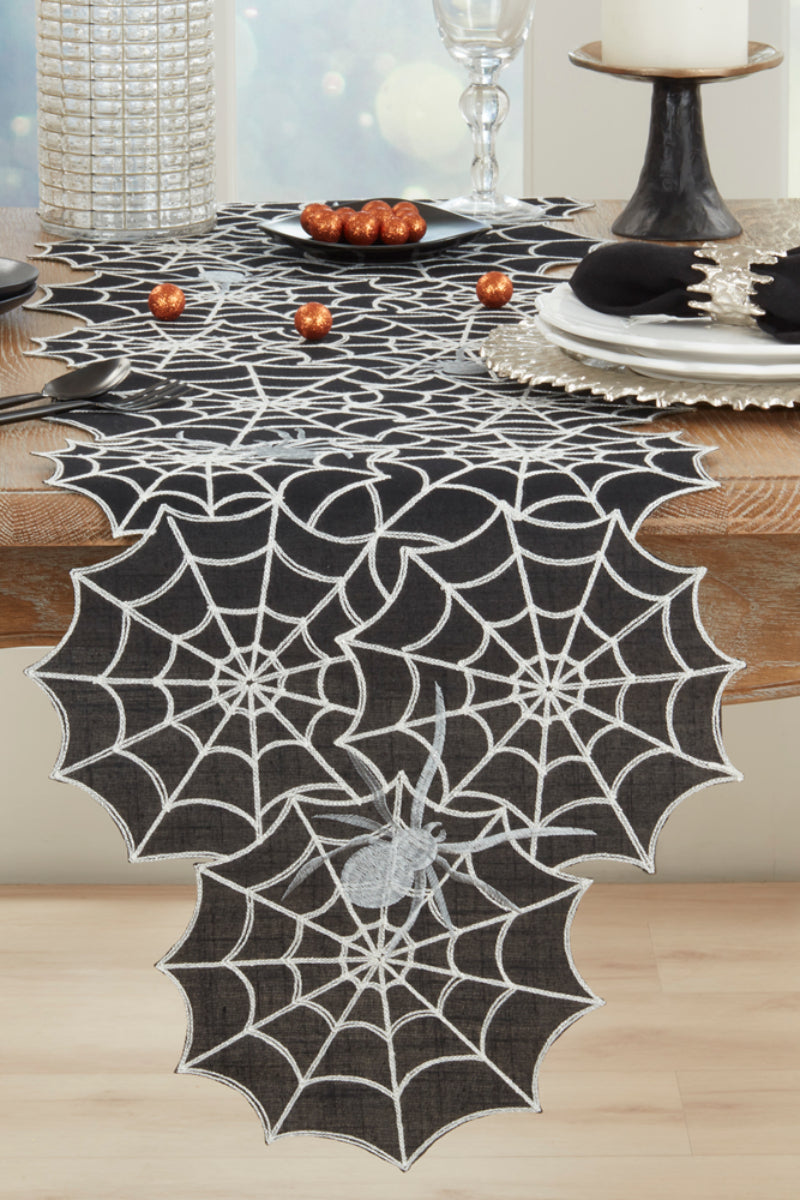 Spiderweb Runner 16"x70" Orange