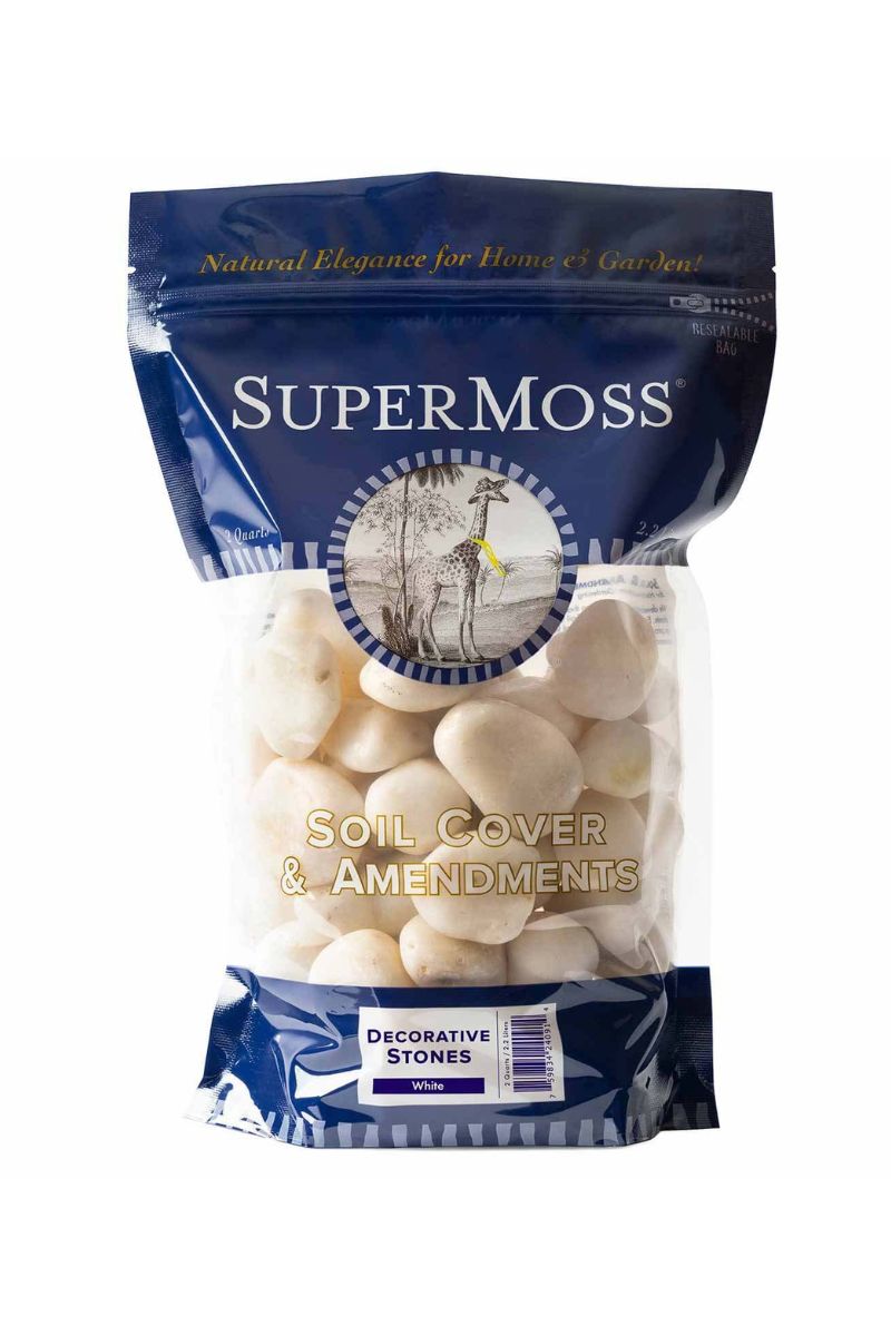 Decorative Bagged Stone 2QT White