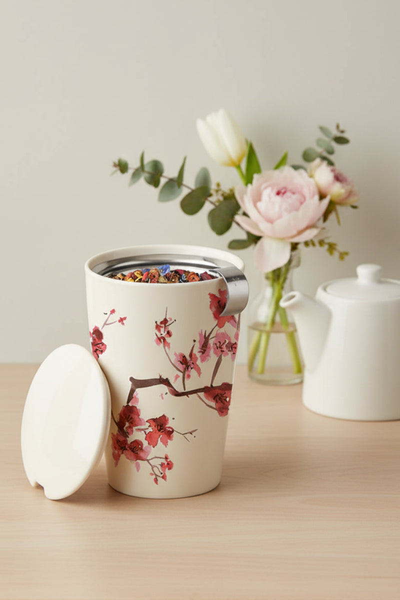 Tea Forte Kati Steeping Cup & Infuser Cherry Blossom