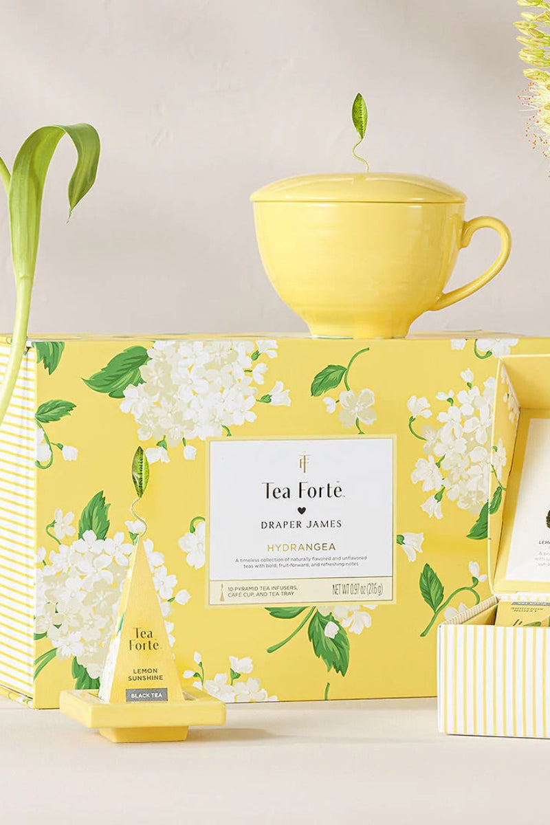 Tea Forte Hydrangea Draper James Gift Set
