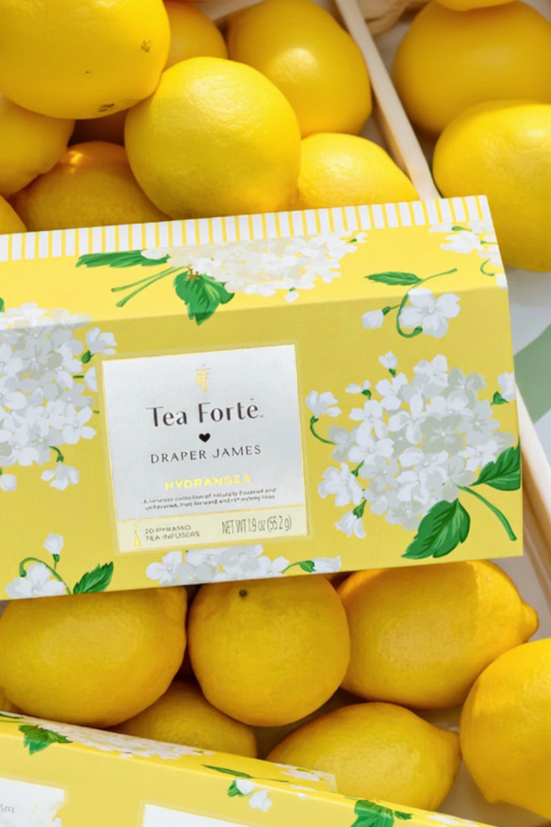 Tea Forte Petite Presentation Box Hydrangea Draper James