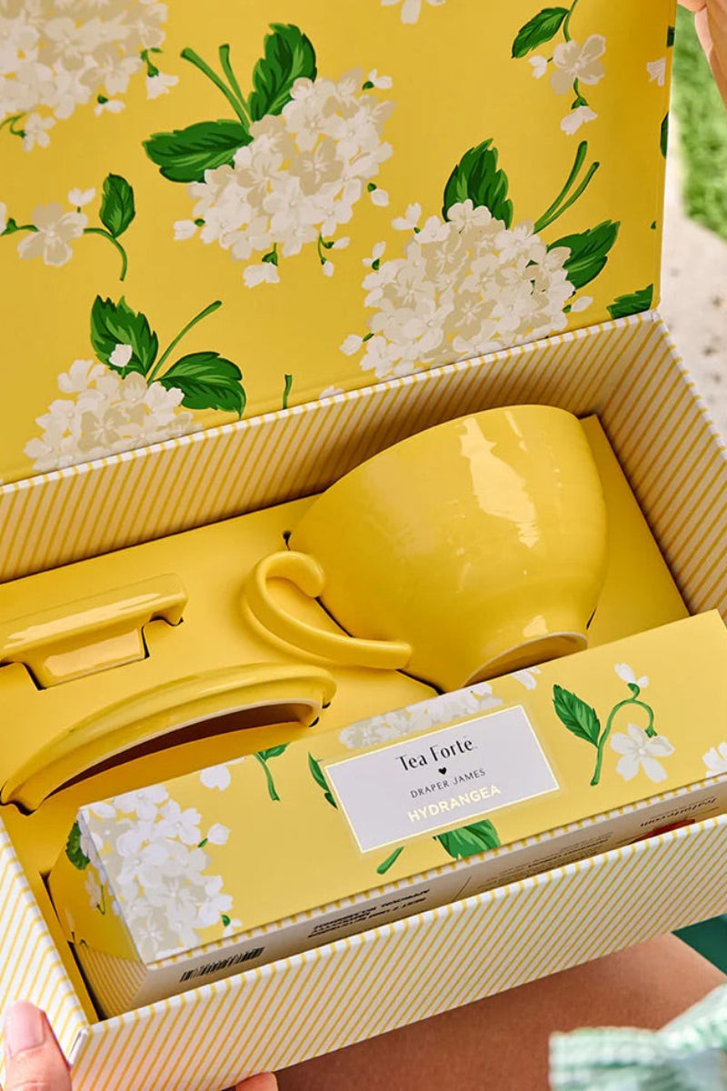 Tea Forte Hydrangea Draper James Gift Set