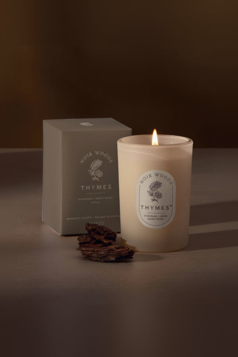 Thymes Noir Woods Boxed Candle 6.5oz
